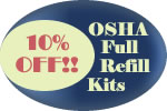 10% OFF OSHA Full Refill Kits